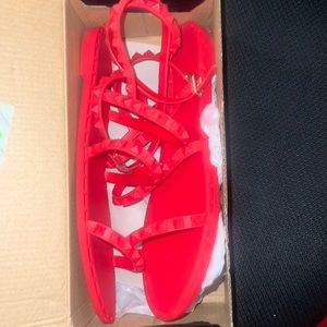 Red Sandals